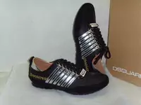 chaussures dsquared hommes new style 2013 cuir dsq noir argent